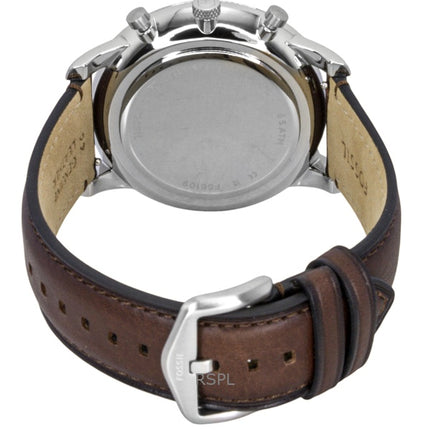 Fossil Neutra Chronograph Leather Strap Blue Sunray Dial Quartz FS6109 Men's Watch