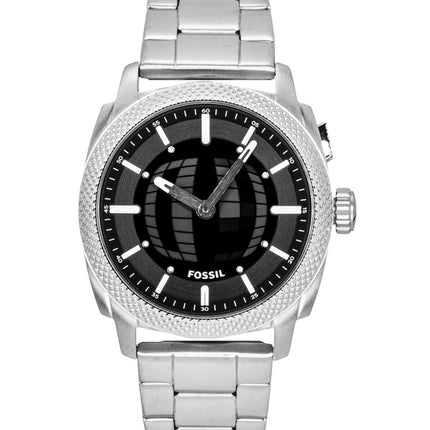 Fossil Machine Big Tic Analog Digital Stainless Steel Black Dial Quartz FS6155 Unisex Watch