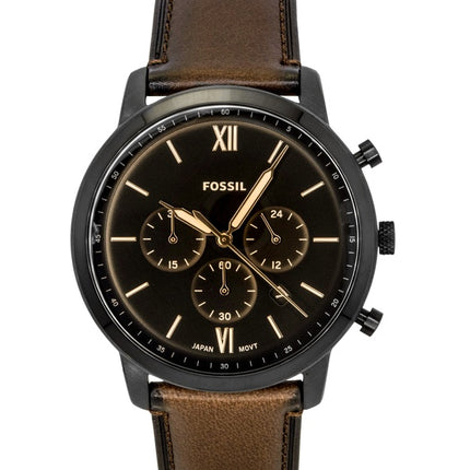 Fossil Neutra Chronograph Brown Leather Strap Brown Dial Quartz FS6163 Men's Watch