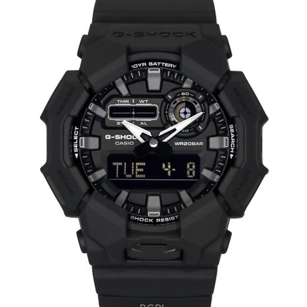 Casio G-Shock Analog Digital Bio-Based Resin Strap Black Dial Quartz GA-010-1A1 200M Men's Watch