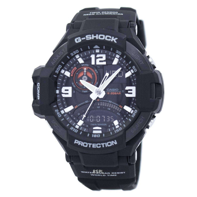 Casio G-Shock GRAVITYMASTER Twin Sensor GA-1000-1A GA1000-1A Men's Watch
