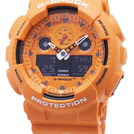 Casio G-Shock GA-100RS-4A GA100RS-4A Chronograph Quartz 200M Men's Watch