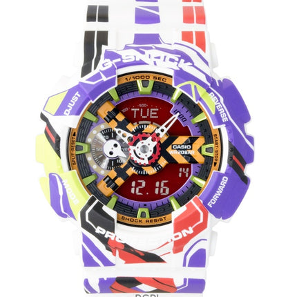 Casio G-Shock Analog Digital Evangelion 30th Anniversary Multicolor Dial Quartz GA-110EVA30-7A 200M Men's Watch
