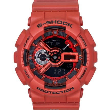 Casio G-Shock Digital Red Bio-Based Resin Strap Quartz GA-110RRB-4A 200M Men's Watch