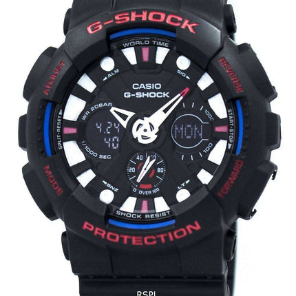 Casio G-Shock Analog Digital World Time Alarm GA-120TR-1A Men's Watch