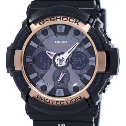 Casio G-Shock Rose Gold Accented GA-200RG-1A GA200RG-1A Mens Watch