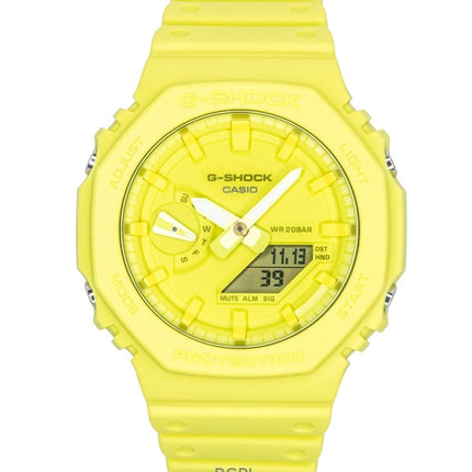 Casio G-Shock Analog Digital Bio-Based Resin Strap Green Dial Quartz GA-2100-9A9 200M Men's Watch