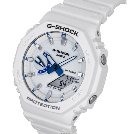 Casio G-Shock Analog Digital Resin Strap White Dial Quartz GA-2100HDS-7A 200M Men's Watch