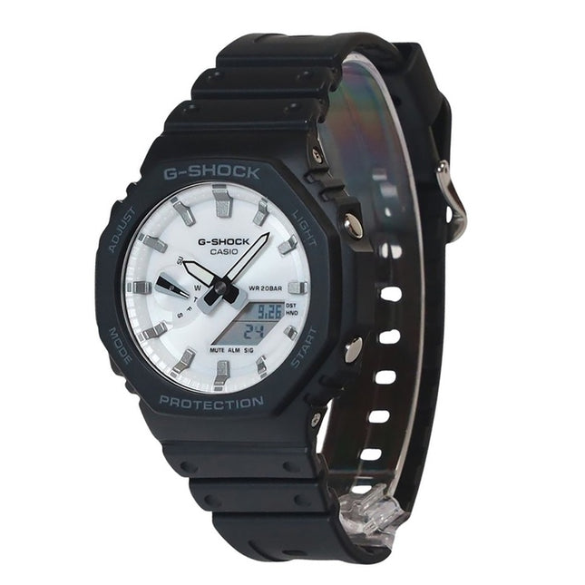 Casio G-Shock Analog Digital Bio-Based Resin Strap White Dial Quartz GA-2100WD-1A 200M Men's Watch