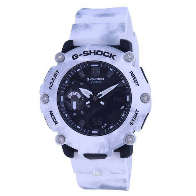 Casio G-Shock Grunge Snow Camouflage Analog Digital Quartz GA-2200GC-7A GA2200GC-7 200M Mens Watch