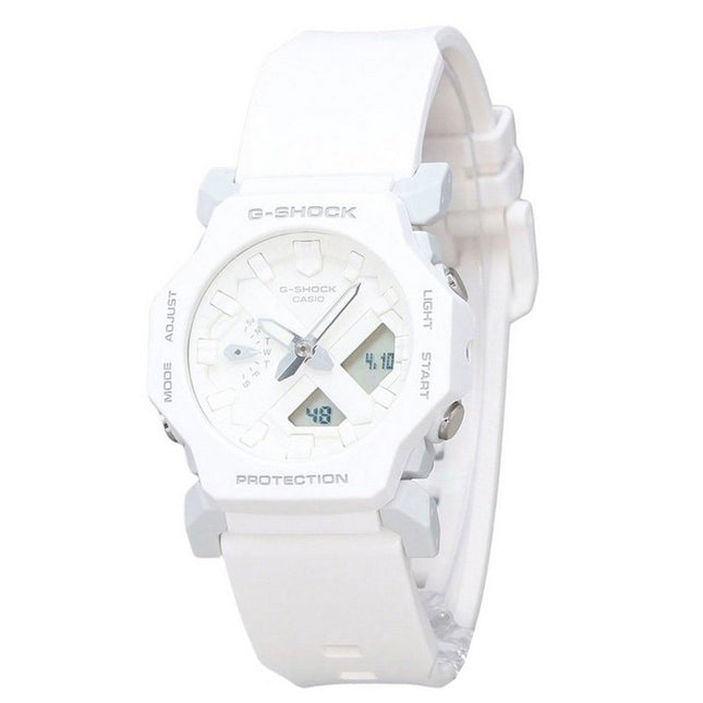 Casio G-Shock Analog Digital White Resin White Dial Strap Quartz GA-2300-7A 200M Men's Watch
