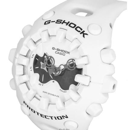 Casio G-Shock Analog Digital White Resin Strap White Dial Quartz GA-V01-7A 200M Men's Watch