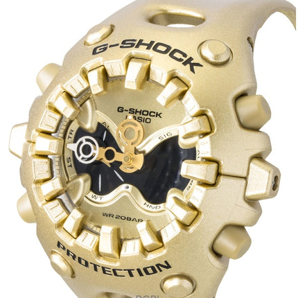 Casio G-Shock Analog Digital Resin Strap Gold Dial Quartz GA-V01A-9A 200M Unisex Watch