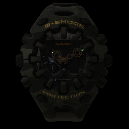 Casio G-Shock Analog Digital Resin Strap Black Dial Quartz GA-V01CMG-3A 200M Men's Watch