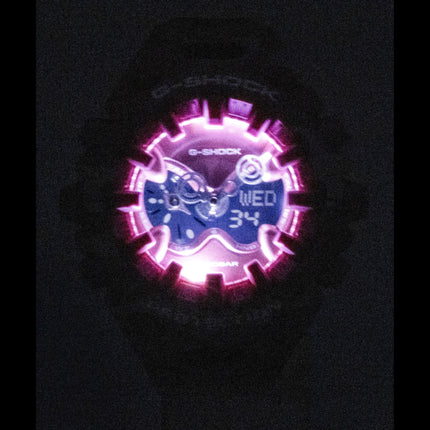 Casio G-Shock Analog Digital Resin Strap Pink Dial Quartz GA-V01CMG-4A 200M Women's Watch