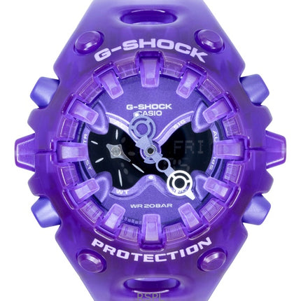 Casio G-Shock Resin Strap Analog Digital Purple Dial Quartz GA-V01SKE-6A 200M Men's Watch