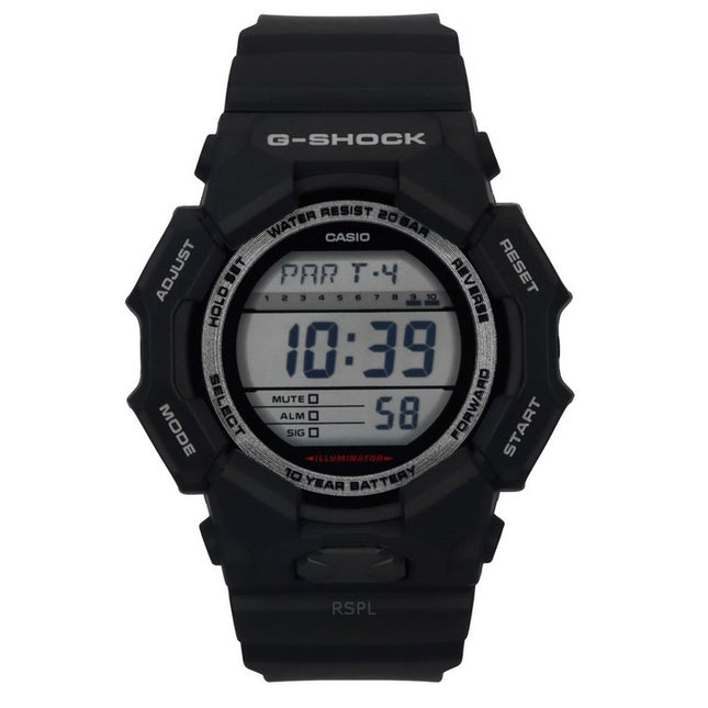 Casio G-Shock Digital Bio-Based Black Resin Strap Black Dial Quartz GD-010-1 200M Men's Watch