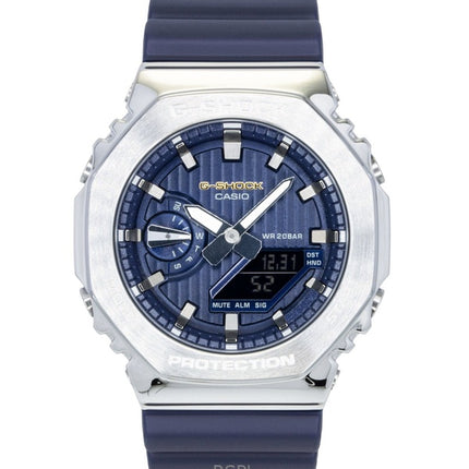 Casio G-Shock G-Steel Analog Digital Limited Edition Blue Dial Quartz GM-2110SH-2A 200M Men's Watch