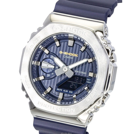 Casio G-Shock G-Steel Analog Digital Limited Edition Blue Dial Quartz GM-2110SH-2A 200M Men's Watch