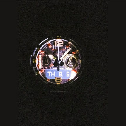 Casio G-Shock Mudmaster Magma Gold Analog Digital Bio-Based Resin Strap Black Dial Solar GWG-B1000MG-1A9 200M Men's Watch