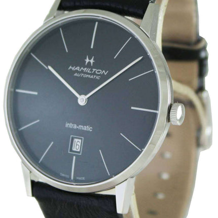 Hamilton Intra-Matic Automatic Black Dial H38755731 Men's Watch