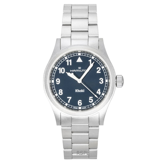 Hamilton Khaki Field Stainless Steel Blue Dial Quartz H69401140 Men's Watch