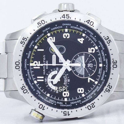 Hamilton Khaki Aviation Worldtimer Chronograph Quartz H76714135 Men's Watch