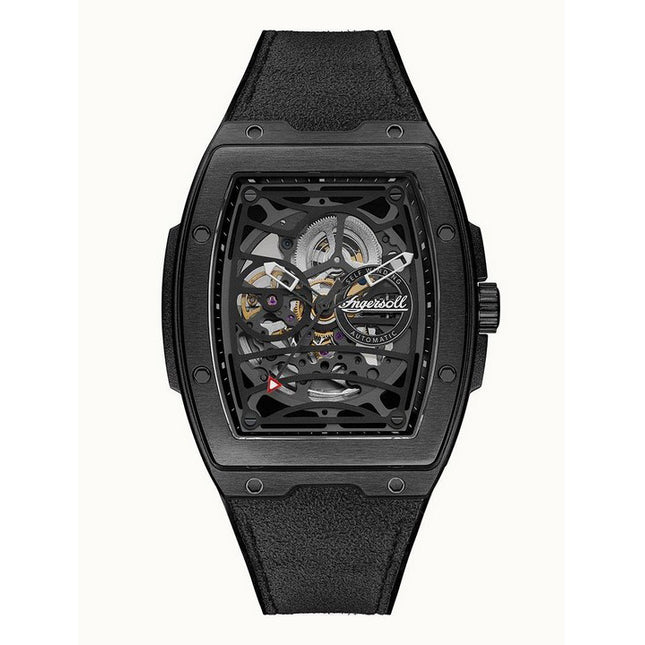 Ingersoll The Challenger Black Skeleton Dial Automatic I12307 Men's Watch