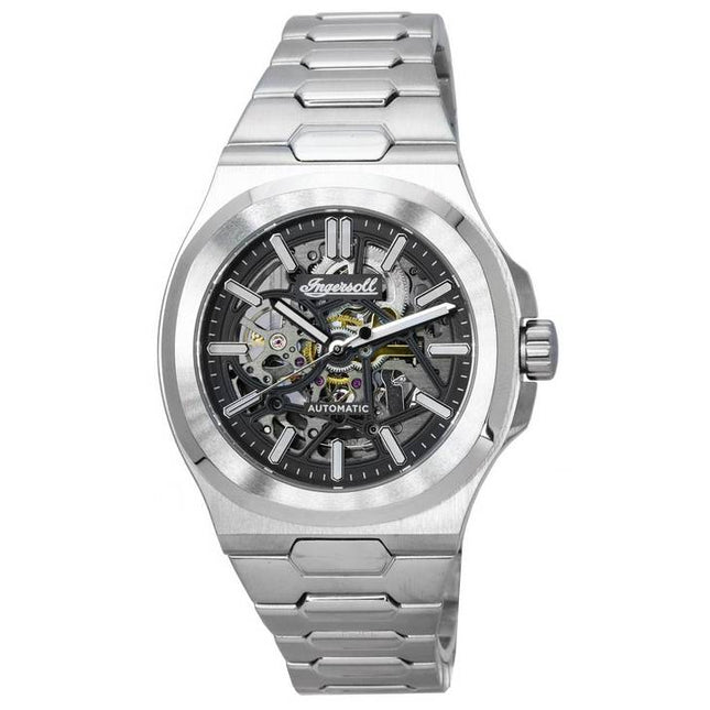 Ingersoll The Catalina Stainless Steel Skeleton Black Dial Automatic I12501 Mens Watch