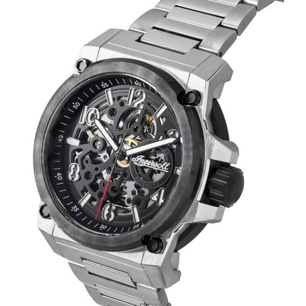 Ingersoll The Anvil Stainless Steel Black Skeleton Dial Automatic I16601 Men's Watch