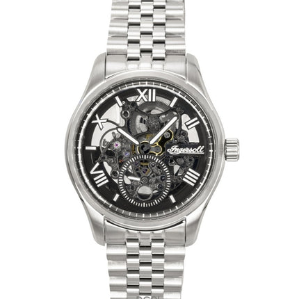 Ingersoll The Maverick Stainless Steel Black Skeleton Dial Automatic I17403 Men's Watch