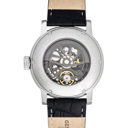 Ingersoll The Guy Leather Strap Grey Skeleton Dial Automatic I17501 Men's Watch