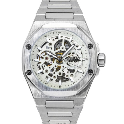 Ingersoll The Faller Stainless Steel Grey Skeleton Dial Automatic I17601 Men's Watch