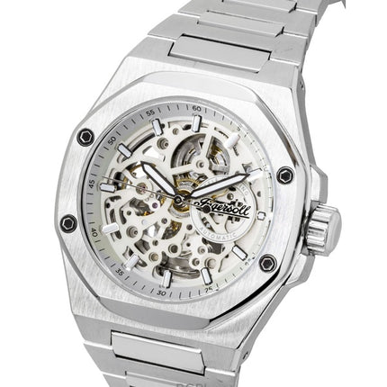 Ingersoll The Faller Stainless Steel Grey Skeleton Dial Automatic I17601 Men's Watch
