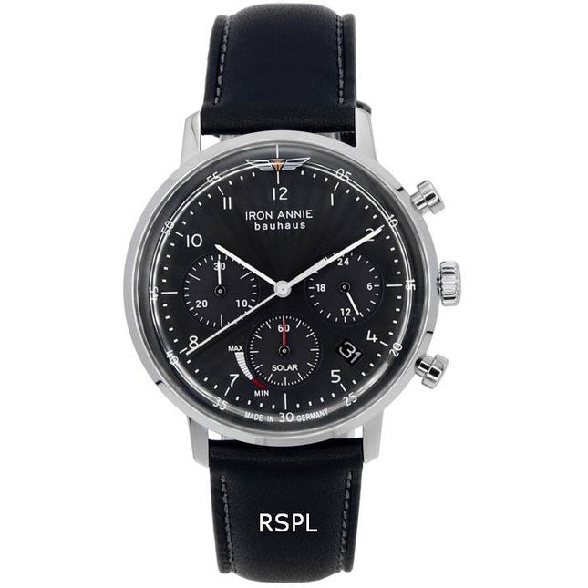 Iron Annie Bauhaus Chronograph Black Dial Solar 50862 Men's Watch