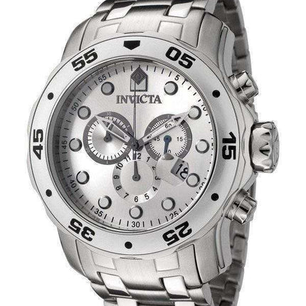 Invicta Pro-Diver Quartz Chronograph Silver Dial 0071 Men's Watch
