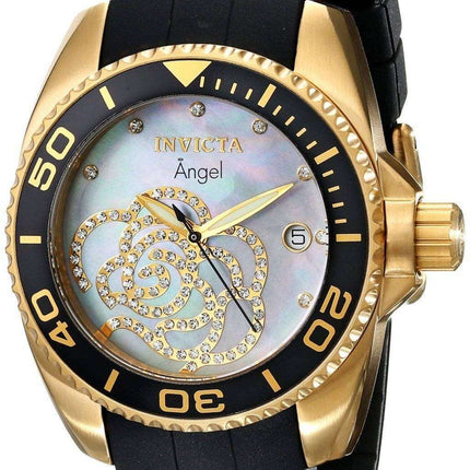 Invicta Angel Collection Diamonds Gold Tone 0489 Women's Watch
