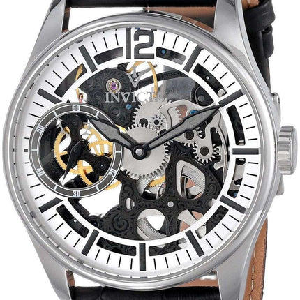 Invicta Vintage Mechanical Skeleton Silver Dial 12403 Men's Watch