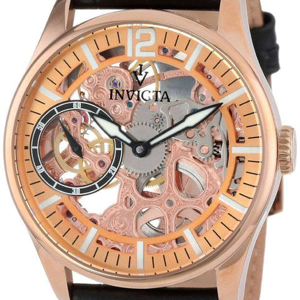 Invicta Vintage Rose Gold-Tone Mechanical Skeleton Dial 12407 Men's Watch