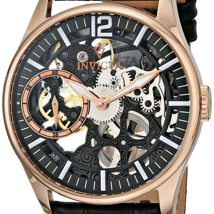 Invicta Vintage Rose Gold-Tone Mechanical Skeleton Dial 12408 Men's Watch