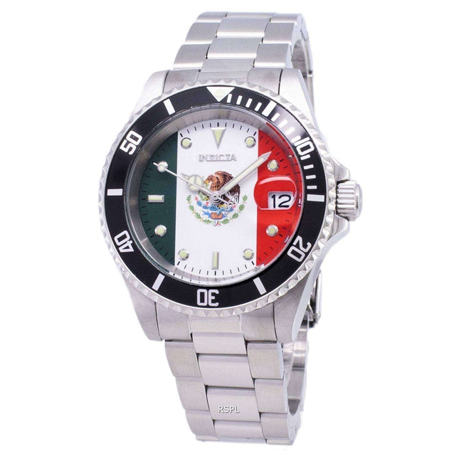 Invicta Pro Diver 28702 Limited World Soccer Mexico Edition Automatic 200M Men's Watch