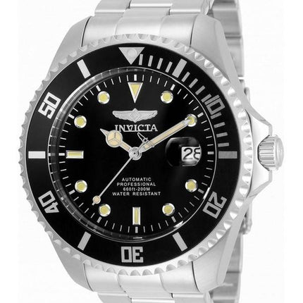 Invicta Pro Diver Black Dial Stainless Steel Automatic 35717 200M Mens Watch