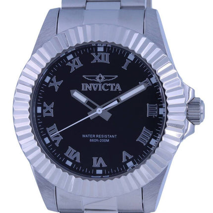 Invicta Pro Diver Stainless Steel Black Dial Quartz INV37404 200M Mens Watch