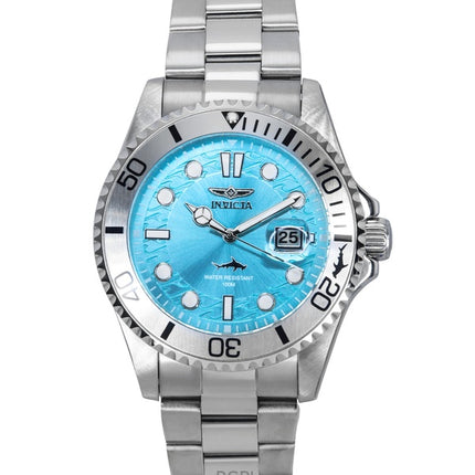 Invicta Pro Diver Stainless Steel Light Blue Dial Quartz 44715 100M Men's Watch