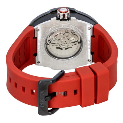 Invicta S1 Rally Silicone Strap Black Skeleton Dial Automatic 44891 Men's Watch