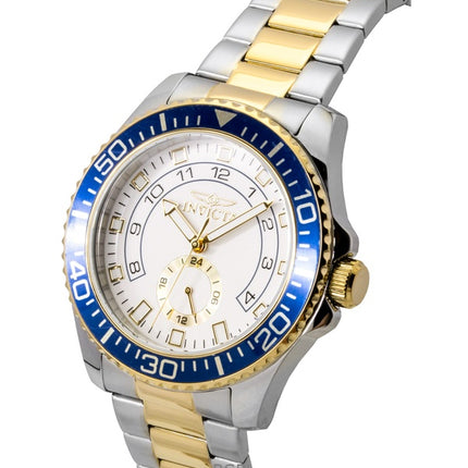 Invicta Pro Diver Two Tone Stainless Steel White Dial Quartz 47127 Men's Watch