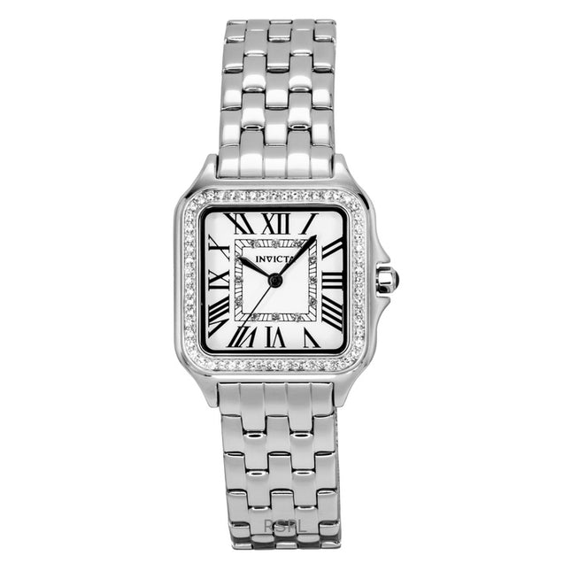 Invicta Angel Stainless Steel Crystal Silver Dial Quartz 48994 Women's Watch