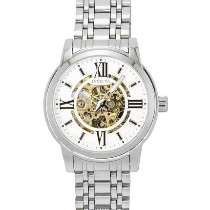 Invicta Objet D Art Stainless Steel Silver Skeleton Dial Automatic 69133 Men's Watch