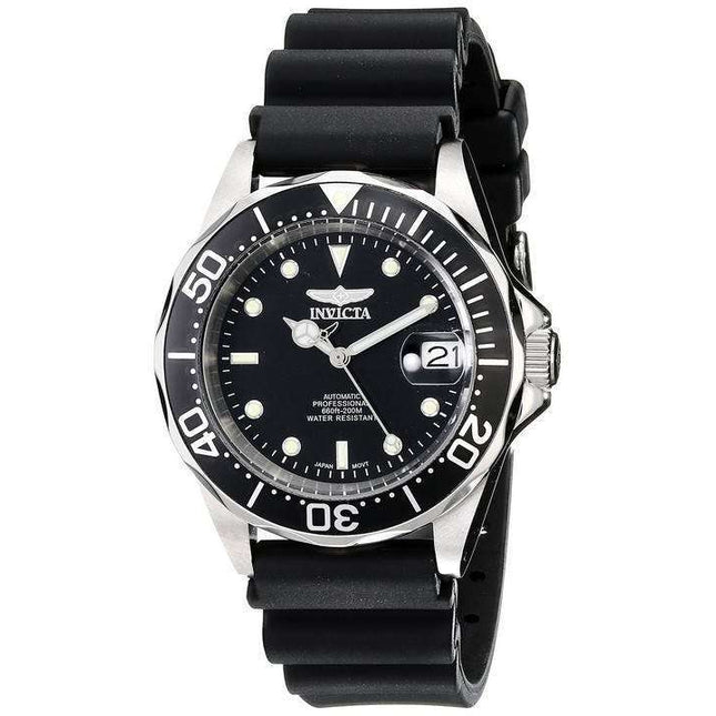 Invicta Pro Diver 200M Automatic Black Rubber 9110 Men's Watch