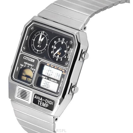 Citizen Reproduction Model Analog Digital Chronograph Stainless Steel Black Dial Quartz JG2101-78E Men's Watch